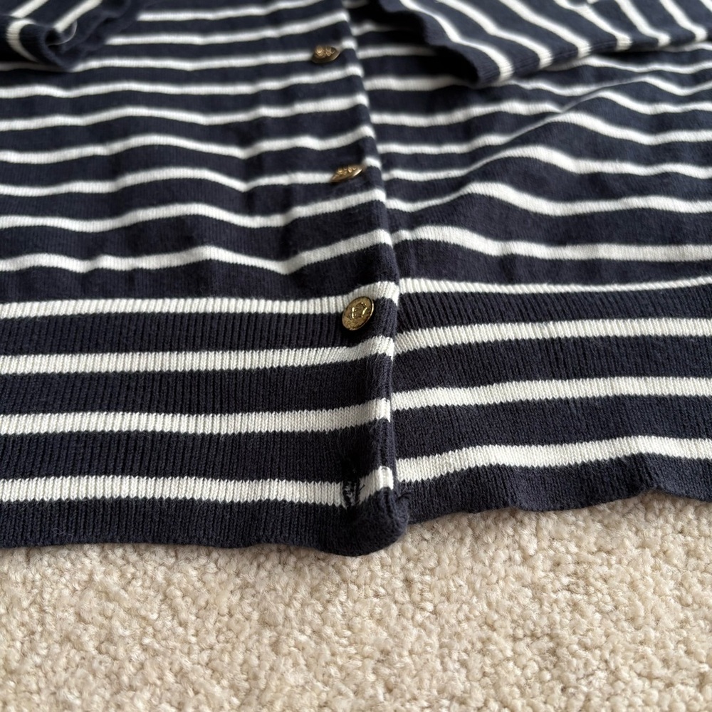 J. Crew Women's Black and White Striped Cardigan - Picture 5 of 5